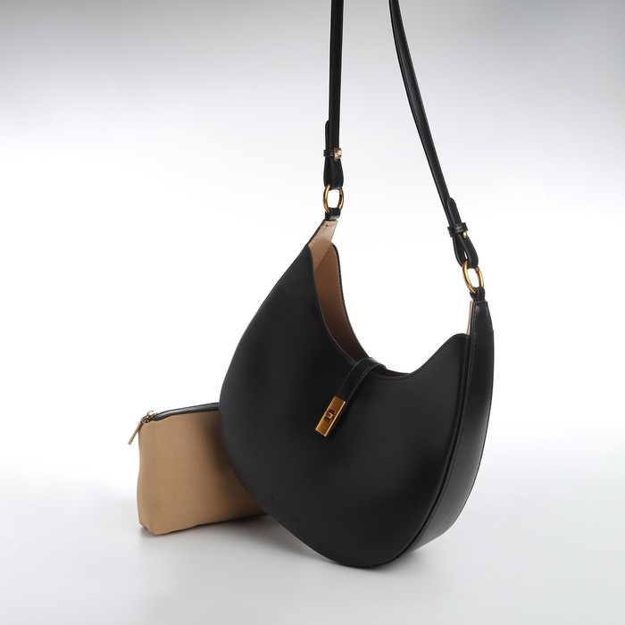 Сумка женская TEXTURA, косметичка, средний размер, цвет чёрный Сумка женская TEXTURA, косметичка, средний размер, цвет чёрный