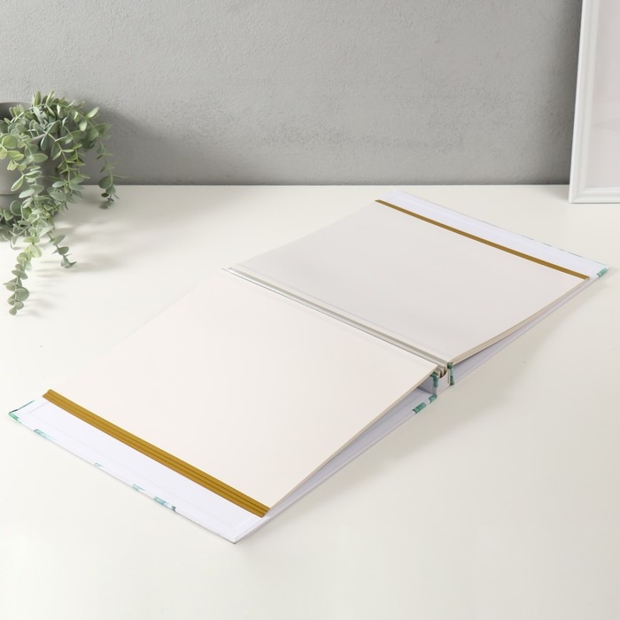 Фотоальбом кожзам магнитный 20 листов "Тропики" 33,5х32х4 см