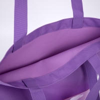 Шопер текстильный &laquo;Нет ничего возможного&raquo; облако, с карманом, 35 х 0,5 х 40 см, цвет сиреневый