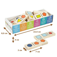 Домино «Геометрические фигуры», 28 деталей Домино «Геометрические фигуры», 28 деталей