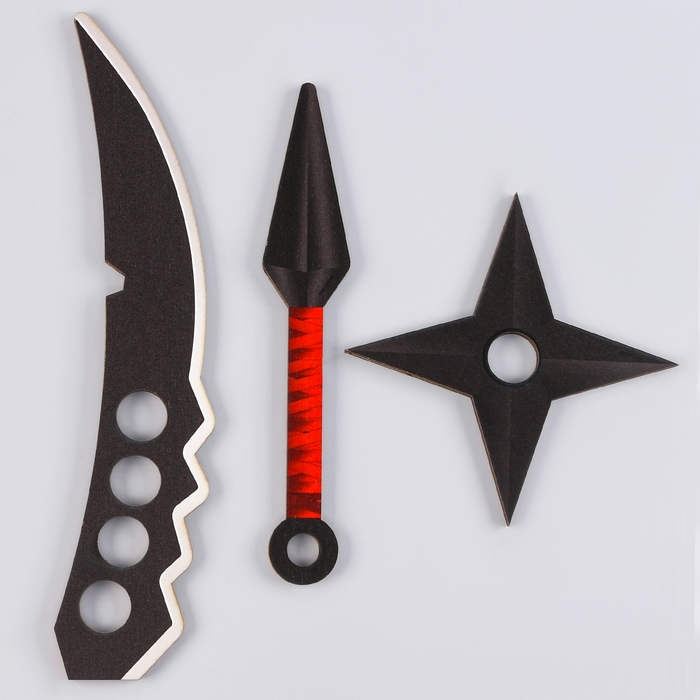 Деревянное оружие детское сувенирное &laquo;Оружие&raquo;, 3 предмета