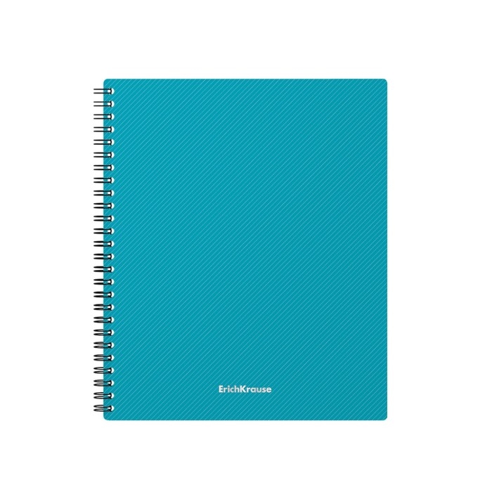 Тетрадь на спирали, 80 листов в клетку, ErichKrause Glance Vivid, пластиковая обложка, блок офсет 100% белизна, МИКС