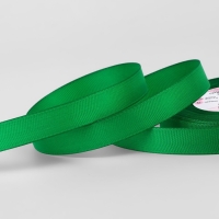 Лента репсовая, 15 мм, 23 &plusmn; 1 м, цвет зелёный №19