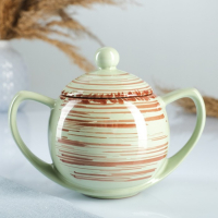 Сахарница "Элегант" 0,4л / 10х13см, мята Сахарница "Элегант" 0,4л / 10х13см, мята