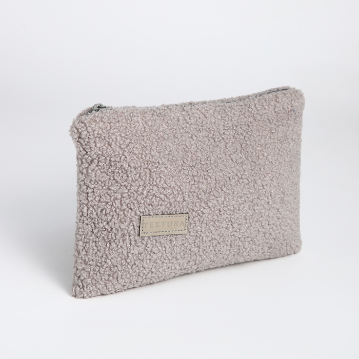 Косметичка на молнии, TEXTURA, цвет серый Косметичка на молнии, TEXTURA, цвет серый