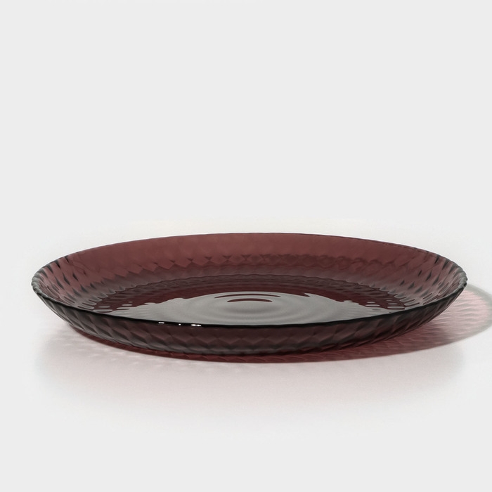 Набор стеклянной посуды &laquo;Идиллия&raquo;, 19 предметов, цвет лилак