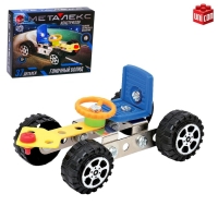 Конструктор металлический &laquo;Гоночный автомобиль&raquo;, 37 деталей