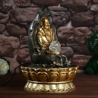 Фонтан настольный от сети, подсветка "Хотей на троне" 40х28х28 см