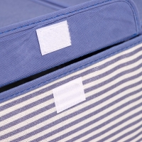 Короб стеллажный для хранения &laquo;Полосы&raquo;, 44,5&times;30&times;24,5 см, цвет синий