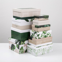 Набор коробок 10 в 1, упаковка подарочная, «GREEN», 12 х 7 х 4 - 32.5 х 20 х 12.5 см Набор коробок 10 в 1, упаковка подарочная, «GREEN», 12 х 7 х 4 - 32.5 х 20 х 12.5 см