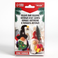 Валяние из шерсти на новый год. Игрушка своими руками «Гномик с подарком», новогодний набор для творчества Валяние из шерсти на новый год. Игрушка своими руками «Гномик с подарком», новогодний набор для творчества