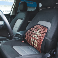 Ортопедическая спинка на сиденье упругая на сиденье 38×39 см, дерево, красно-белый Ортопедическая спинка на сиденье упругая на сиденье 38×39 см, дерево, красно-белый