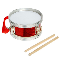 Барабан &laquo;Музыкант&raquo;, с деревянными палочками