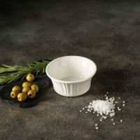 Рамекин из жаропрочной керамики Доляна &laquo;Маффин&raquo;, 150 мл, d=8,7 см, цвет белый