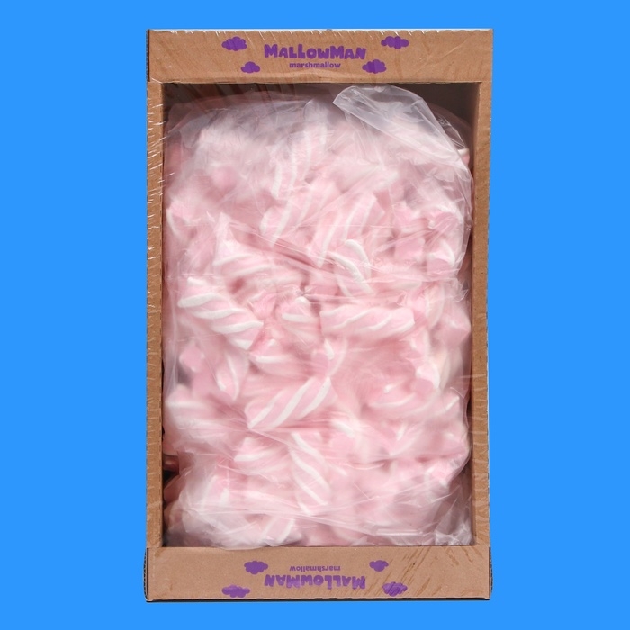 Зефир жевательный Зефир жевательный "MallowMan" земляники и ванили 1300г