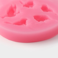 Молд Доляна &laquo;Пять птиц&raquo;, силикон, 6&times;5,5&times;1 см, цвет розовый