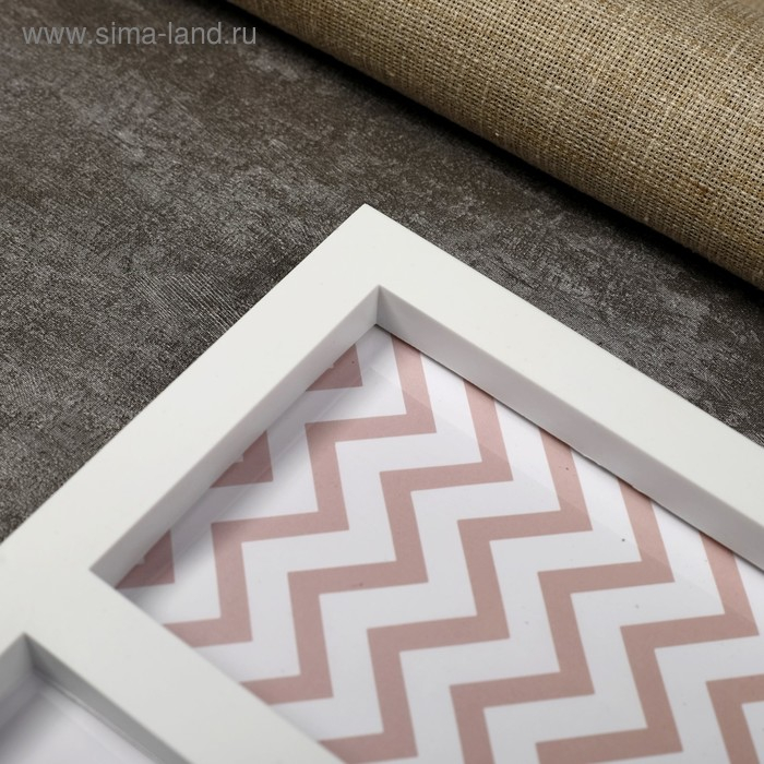 Фоторамка пластик на 7 фото 10х15 см Фоторамка пластик на 7 фото 10х15 см "Дом" белая 55,5х33 см