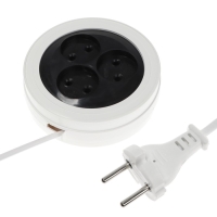 Удлинитель-рулетка Luazon Lighting ECO, 3 розетки, 2.7 м, 6 А,1300Вт,ШВВП 2х0.75 мм2,без з/к Удлинитель-рулетка Luazon Lighting ECO, 3 розетки, 2.7 м, 6 А,1300Вт,ШВВП 2х0.75 мм2,без з/к