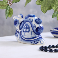 Сувенир &laquo;Улитка с домиком&raquo;, 9 см, гжель