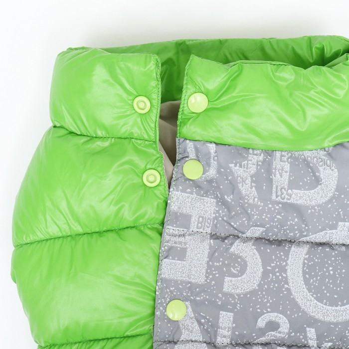 Комбинезон Комбинезон "Ультра" светоотражающий, размер 14 (ДС 32 см, ОГ 42 см, ОШ 31 см), зелёный