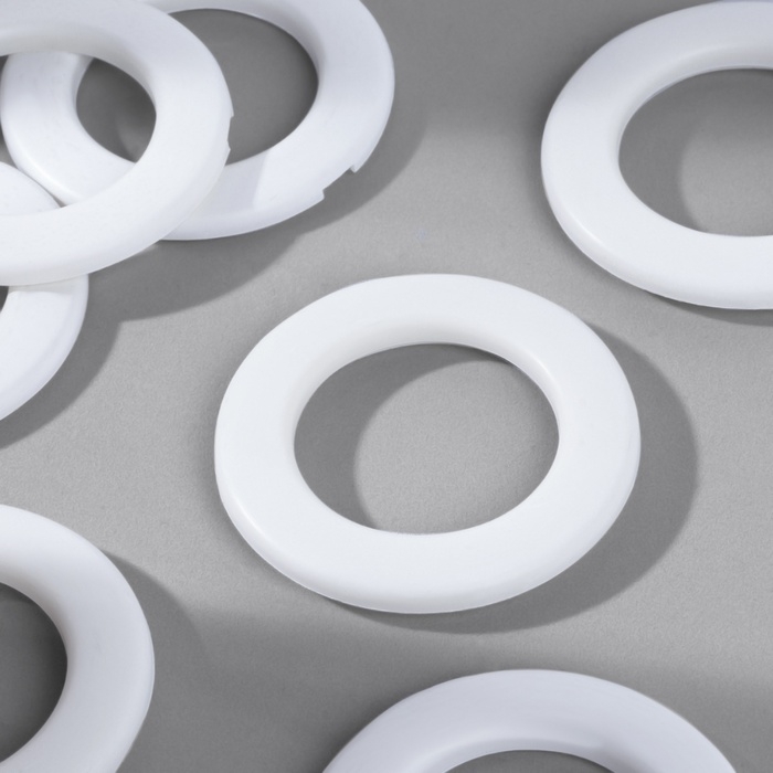 Люверсы для штор, d = 3,5/5,5 см, 10 шт, цвет матовый белый Люверсы для штор, d = 3,5/5,5 см, 10 шт, цвет матовый белый