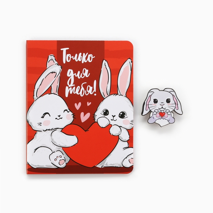 Значок на открытке &laquo;Зайчик&raquo;, 10 х 8 см