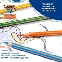 Карандаши цветные 12 цветов , BIC "Kids Evolution Stripes", пластиковые, детские Карандаши цветные 12 цветов , BIC "Kids Evolution Stripes", пластиковые, детские