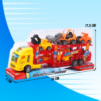 Грузовик инерционный «Автовоз», с 6 машинами, цвета МИКС Грузовик инерционный «Автовоз», с 6 машинами, цвета МИКС