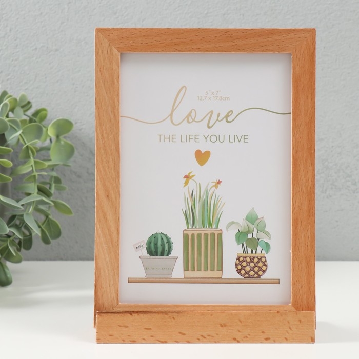 Фоторамка дерево на 1 фото 13х18 см Фоторамка дерево на 1 фото 13х18 см "Бьерг" 14,5х6х19,5 см