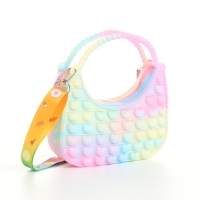 Сумка детская для девочки на молнии &laquo;Выбражулька&raquo;, pop it, цвет розовый/голубой