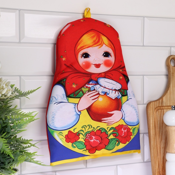 Грелка на чайник &laquo;Матрёшка&raquo;, с горшочком