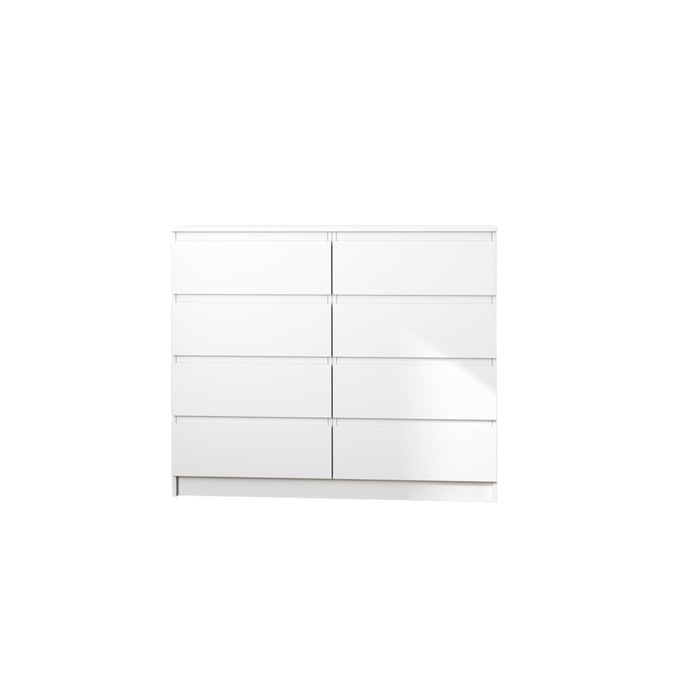 Комод Мори 8 ящиков, 1204х404х990, Белый Комод Мори 8 ящиков, 1204х404х990, Белый