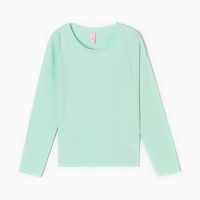Лонгслив для девочки, цвет мята, рост 152 см