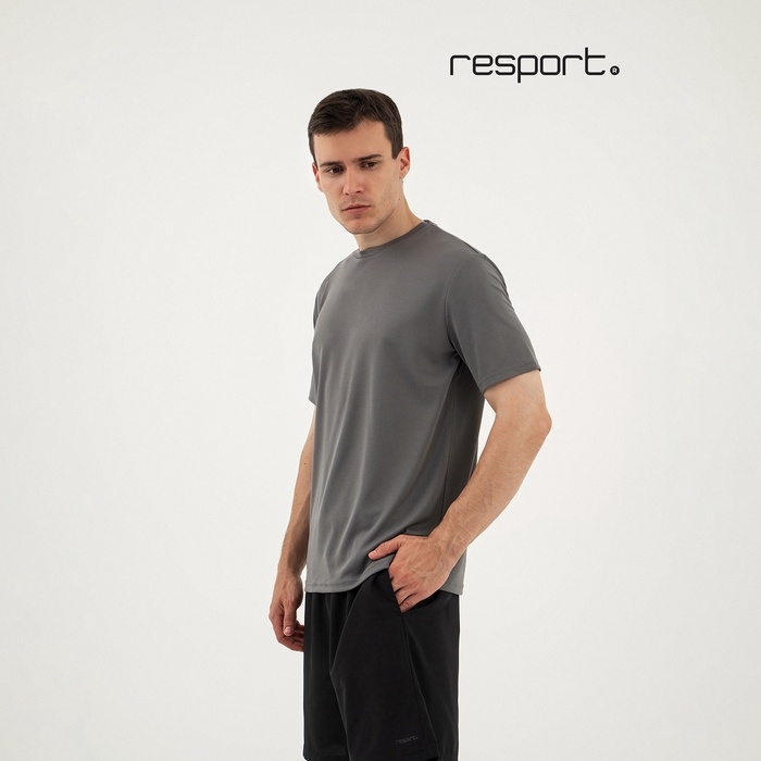Футболка мужская, базовая, размер M (48), цвет серый
