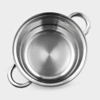 Кастрюля с крышкой из нержавеющей стали Доляна &laquo;Классика&raquo;, 1,5 л, d=17,5 см, капульное дно