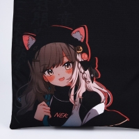 Шопер шопер «Аниме девочка», 35х0.5х40 см, отдел без молнии, без подклада, чёрный Шопер шопер «Аниме девочка», 35х0.5х40 см, отдел без молнии, без подклада, чёрный