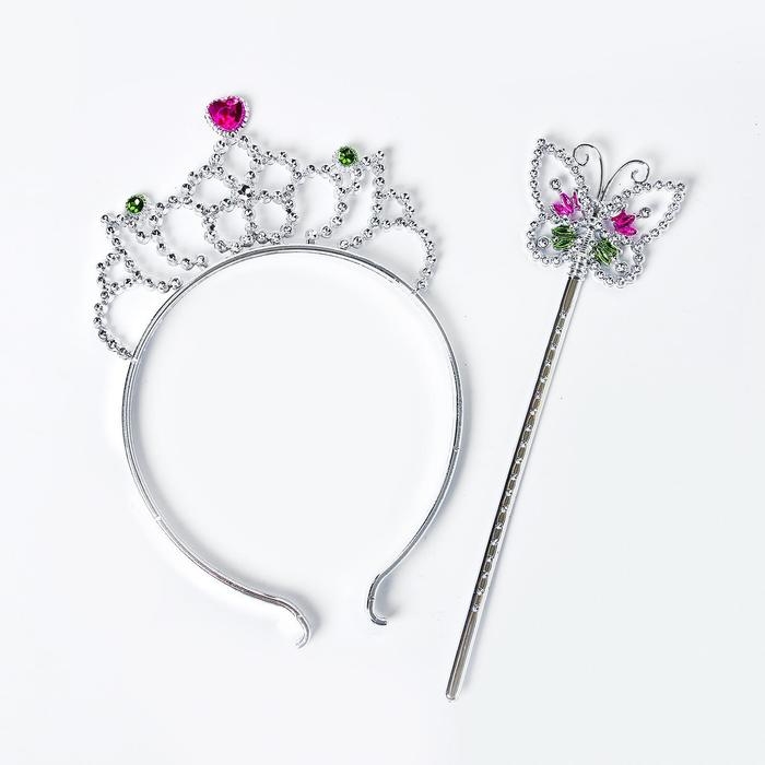 Карнавальный набор «Сказка», 2 предмета: жезл, ободок Карнавальный набор «Сказка», 2 предмета: жезл, ободок