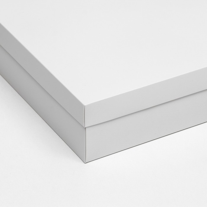 Коробка подарочная складная, упаковка, крышка-дно, белая, 30 х 30 х 8 см