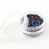 Фигурки для дизайна ногтей &laquo;Камень&raquo;, объёмные, цвет синий/голография