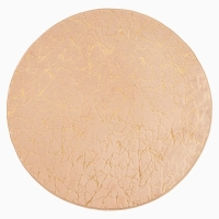 Ковер Этель "Тиснение" цвет бежевый d 120 см, 500/м2 Ковер Этель "Тиснение" цвет бежевый d 120 см, 500/м2