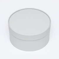 Подарочная коробка "Frilly" пепельно-серый, завальцованная без окна, 21 х 11  см