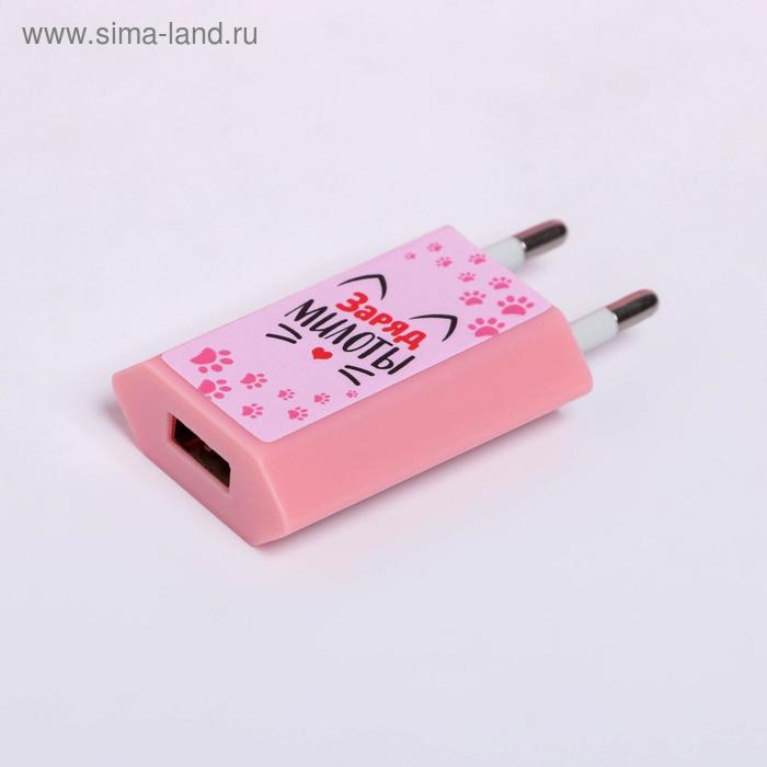 Зарядное устройство, попсокет, наушники, флешка и штекер &laquo;Happy meow box&raquo;, набор