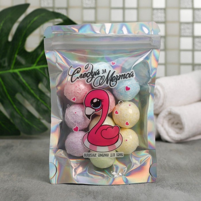 Подарочный набор косметики &laquo;Следуй за мечтой&raquo;, бомбочки для ванны, 10 х 10 г, BEAUTY FOX