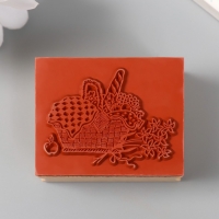 Печать дерево "Корзина для пикника" 5х4х2,5 см Печать дерево "Корзина для пикника" 5х4х2,5 см