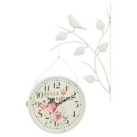 Часы настенные двусторонние, на подвесе "Птичка на ветке", d-23 см, белые Часы настенные двусторонние, на подвесе "Птичка на ветке", d-23 см, белые