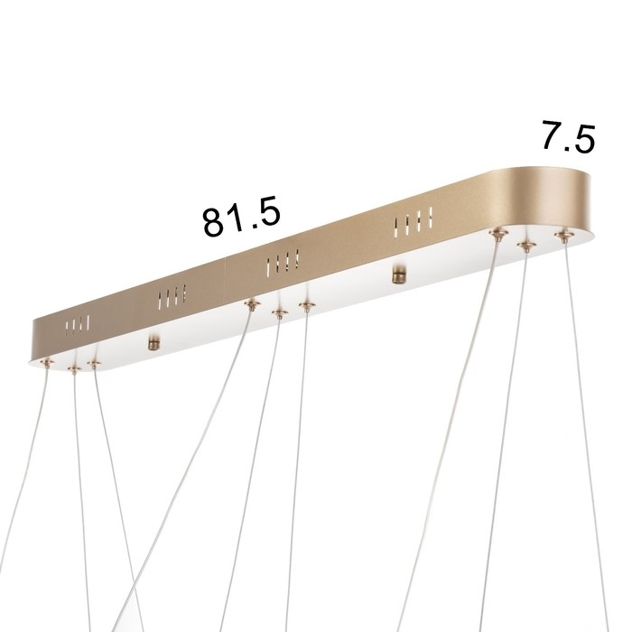 Светильник BayerLux Светильник BayerLux "Ринго" 3хLED 90Вт 4000К золото 78х50х100 см