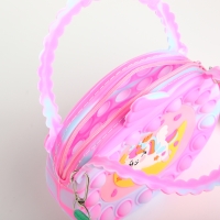 Сумка детская для девочки на молнии, pop it, цвет розовый/голубой Сумка детская для девочки на молнии, pop it, цвет розовый/голубой