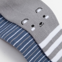 Набор колготок Крошка Я &laquo;Мишка&raquo;, рост 68-74 см, цвет серый/синий