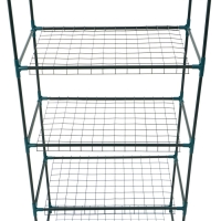 Стеллаж для рассады, 4 полки, 160 &times; 40 &times; 65 см, металлический каркас d = 12 мм, без чехла, Greengo