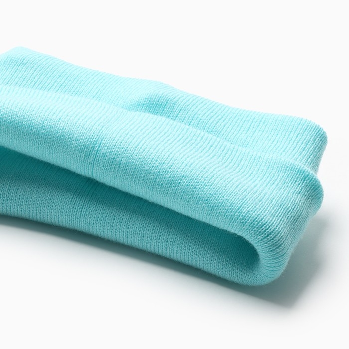 Комплект детский (шапка, снуд), цвет мятный, размер 48-52 Комплект детский (шапка, снуд), цвет мятный, размер 48-52